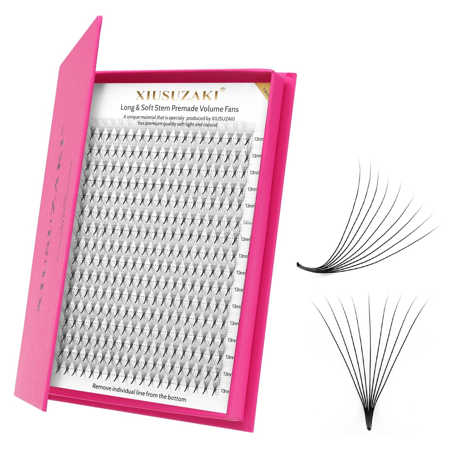 Premade Fans Eyelash Extensions 9D Volume Lash Extensions 0.07 Thickness Eyelash Extension D Curl Premade Lash Fans Mix 9-16mm Fluffy Soft Handmade Lash Fan Eyelashes(9D-0.07-D,9-16mm)