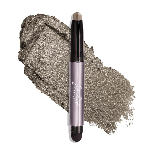 Julep Eyeshadow 101 Cream-to-Powder Waterproof Shadow Stick – Galaxy Grey Shimmer – Long-Lasting, Crease-Proof, Grey Gold Shimmer Cream Eyeshadow with Built-in Smudger | alldaygood beauty