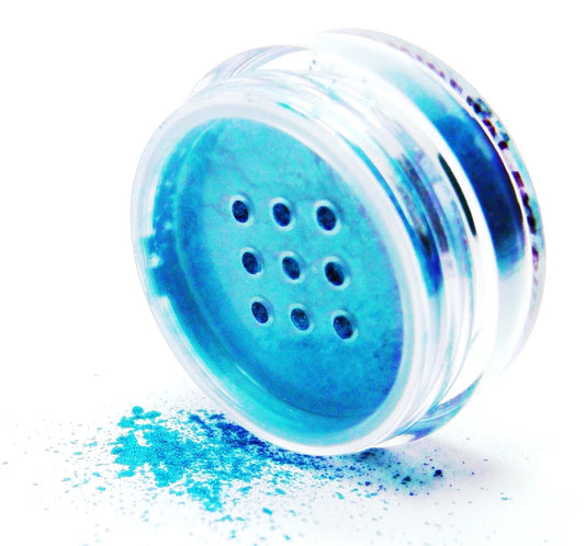 Turquoise Jade Metallic Blue Teal Single Loose Powder Eyeshadow; Talc, Paraben & Cruelty Free, Vegan | alldaygood beauty