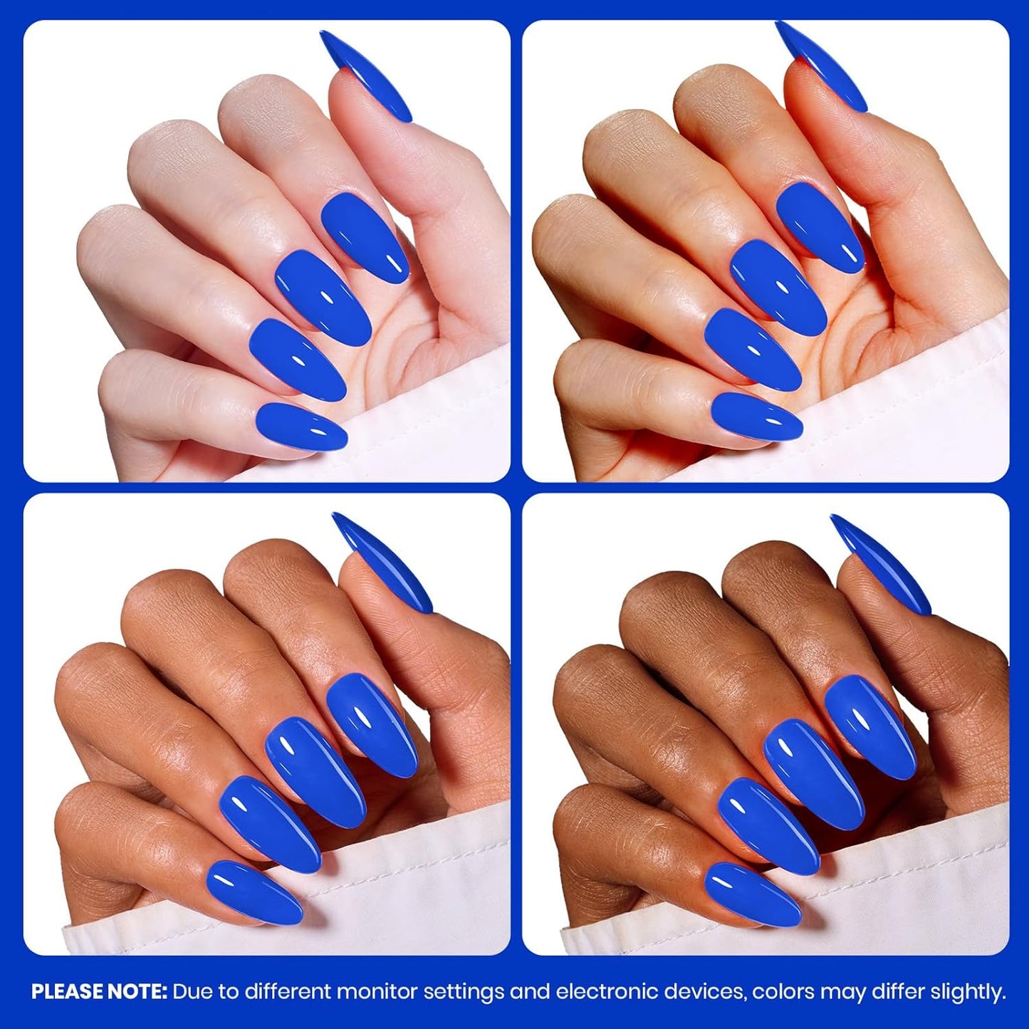 beetles Blue Gel Polish - 15ML One Color One Bottle Royal Blue Gel Polish Soak off Uv Led Lamp Nail Art Colorful Bottle All Season Manicure