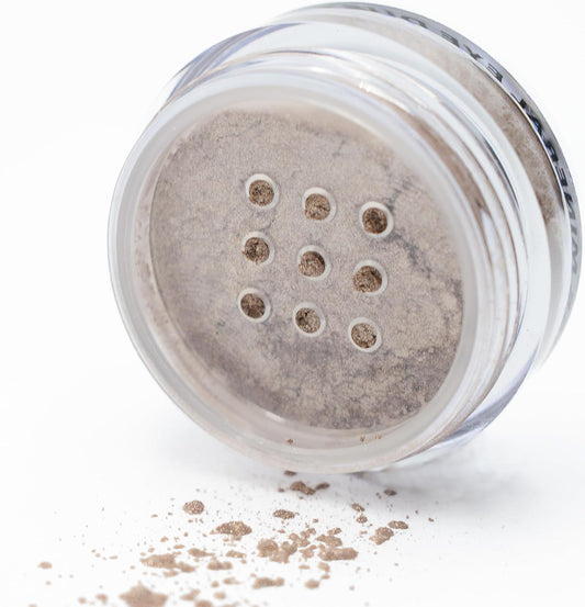 Bliss Cool Toned Mocha Glitter Brown Mineral Single Loose Powder Eyeshadow; Vegan, Talc & Paraben Free | alldaygood beauty