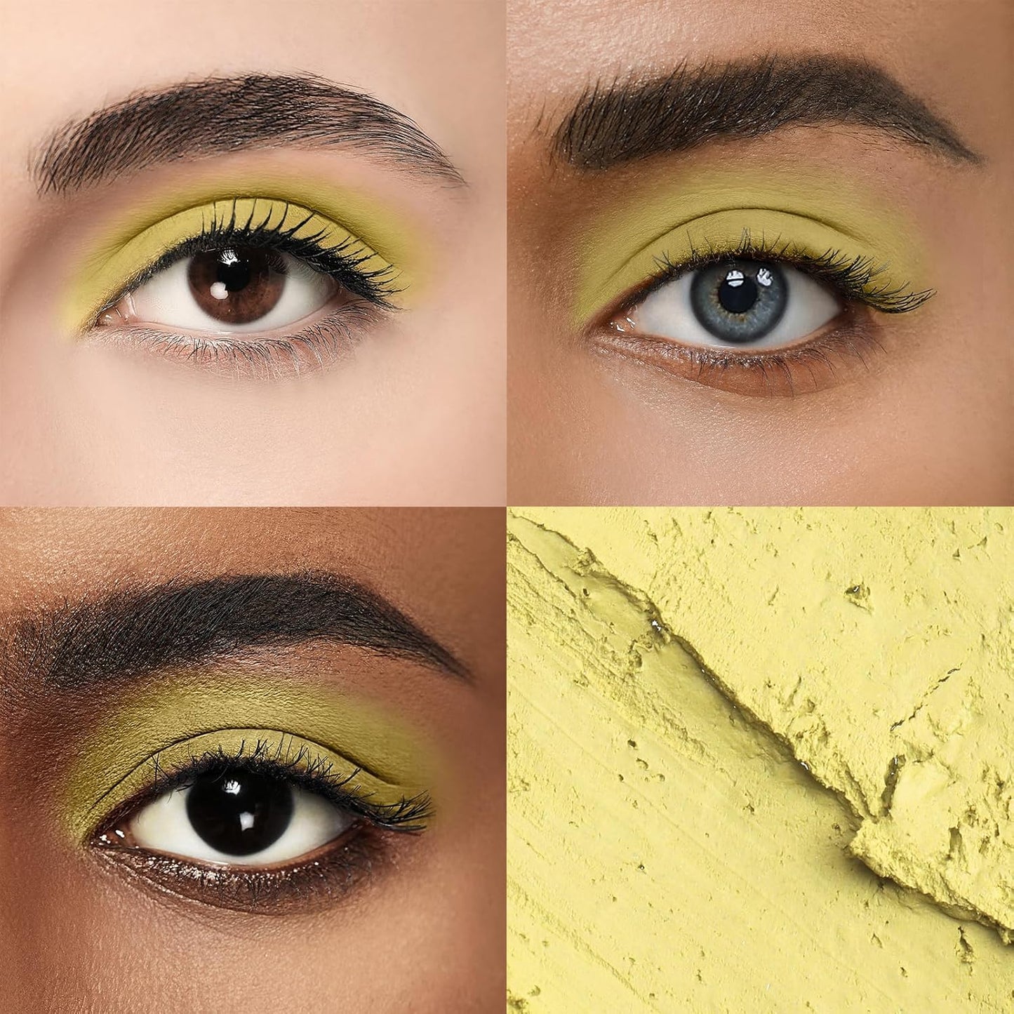 Cream Waterproof Hypoallergenic Eyeshadow Stick, long wear Metallic Glitter Matte Eye Shadow Pencil With Makeup Brush, Eye Brightener, 60 Daisy Matte