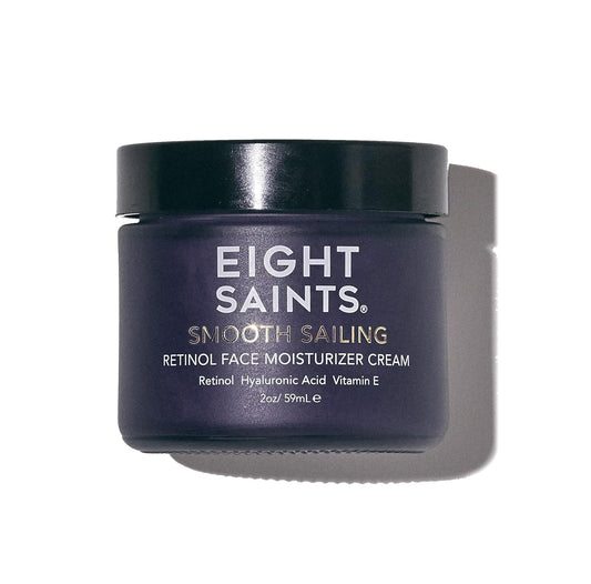 Eight Saints Retinol Facial Moisturizer Cream, For Firming Face, Neck & Eye Wrinkles and Lines, Deep Hydrating Lotion, Fragrance-Free, 2 Ounces | alldaygood beauty