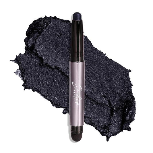 Julep Eyeshadow 101 Cream-to-Powder Waterproof Shadow Stick – Midnight Blue Shimmer – Long-Lasting, Crease-Proof, Dark Blue Shimmer Cream Eyeshadow with Built-in Smudger | alldaygood beauty