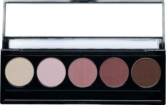 Matte Warm Tone Rose Pink & Brown Vegan Eyeshadow Palette; Talc, Paraben & Cruelty Free | alldaygood beauty