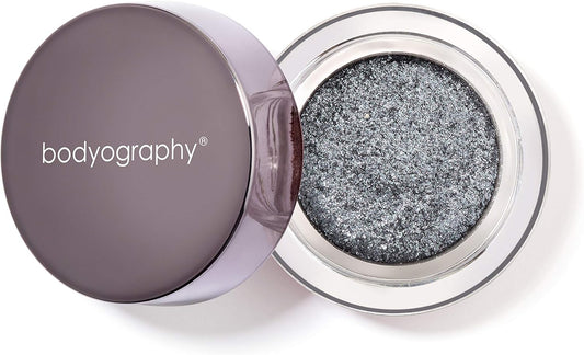 Bodyography Glitter Pigment - Soiree Gun Metal Gray for Women - 0.105 oz Eye Shadow | alldaygood beauty