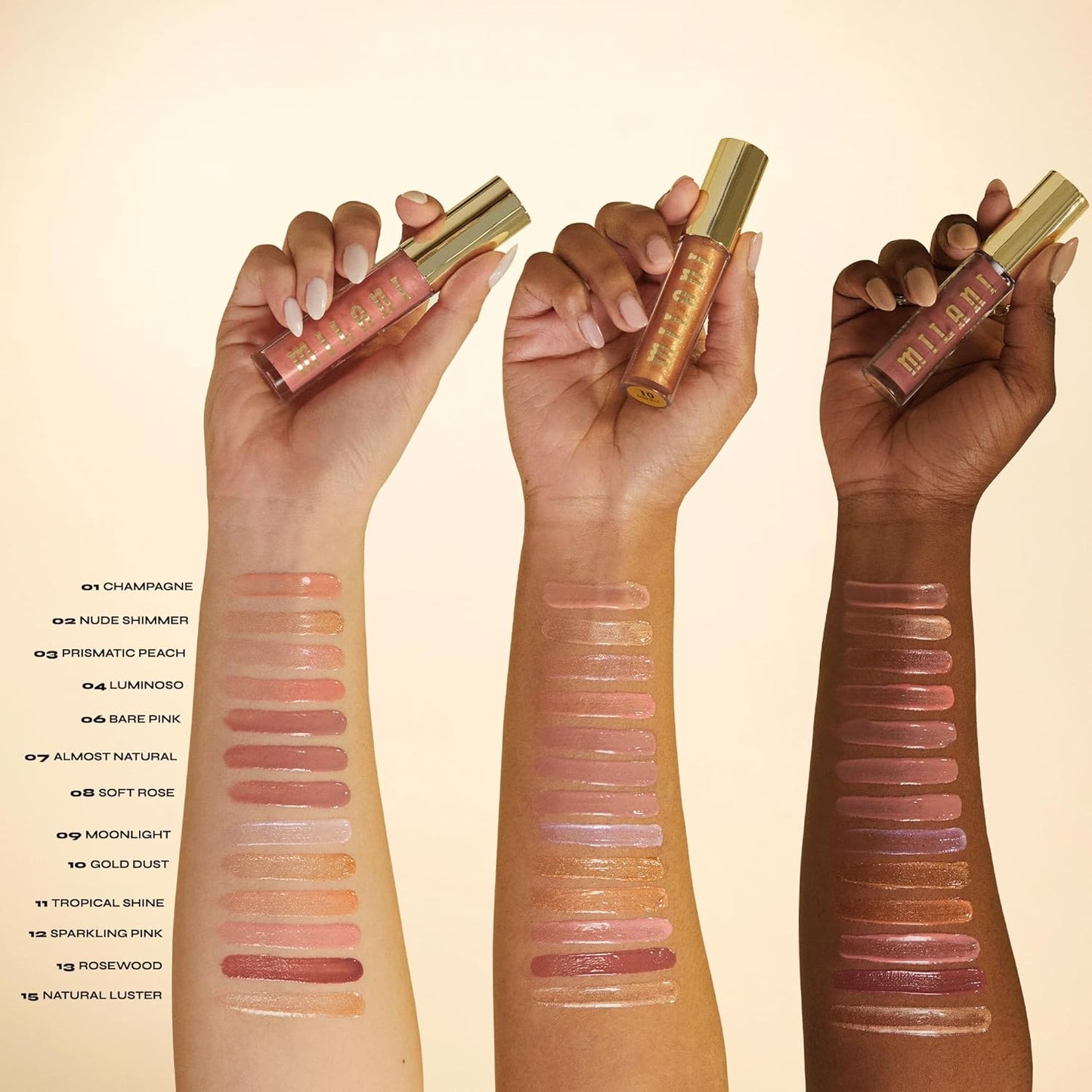 Milani Lip Gloss, Keep It Full Nourishing Lip Plumper with Hyaluronic Acid & Peptides for Soft, Fuller-Looking Lips (0.13 Fl. Oz.) Rosewood