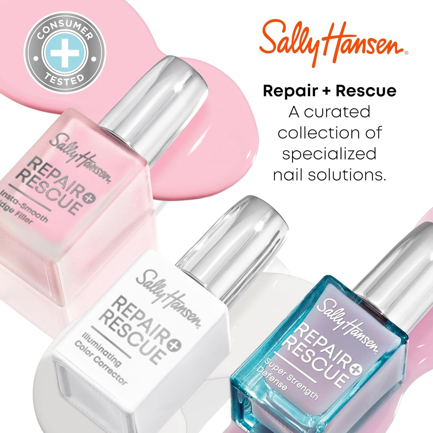 Sally Hansen® Repair + Rescue, Illuminating Color Corrector, Reduce Discoloration, Brighten Nails