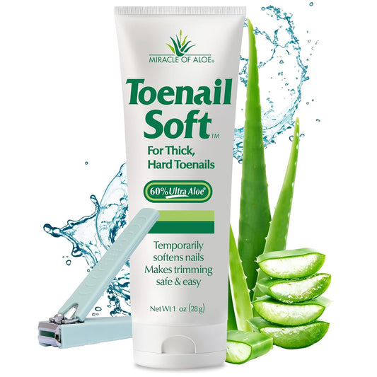 Toenail Softener for Thick Hard Toenails - Safe for Seniors & All Ages - Fast-Acting Toenail Softening Cream - Ingrown Toenail Treatment - Non Greasy Nail Cream Formulated with Natural Aloe Vera, 1 oz | alldaygood beauty