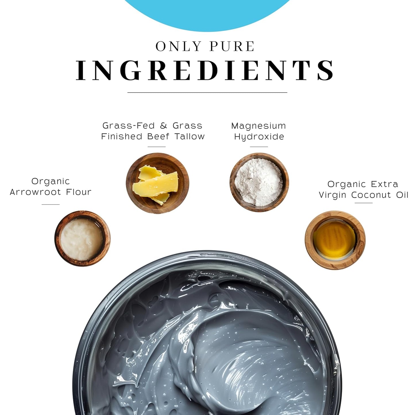 Vanman’s - Handmade Coconut and Magnesium Deodorant (3 Pack) - Odor Control for Underarms - Routine Deodorant For Women and Men - Personal Care Products - 2 Fl Oz