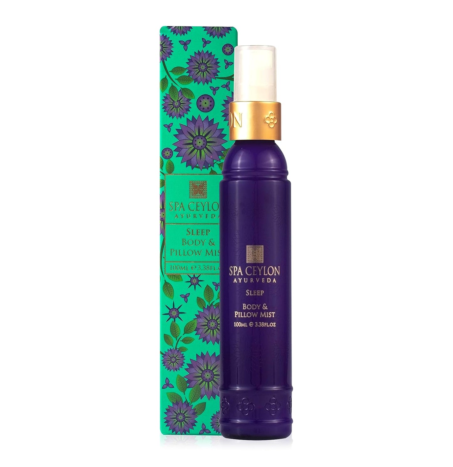 SPA CEYLON SLEEP Body & Pillow Mist | Non-Oily Natural Mist | Reduces Stress | Luxuriously Fragrant | Suitable for all skin types (100 ml, Lavender)