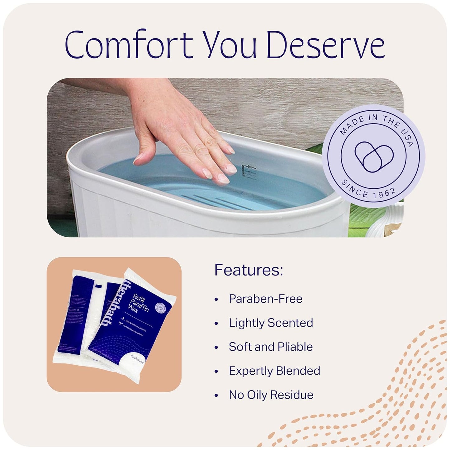 Therabath Paraffin Wax Refill - Thermotherapy - Use to Relieve Arthritis Discomfort, Stiff Muscles, & Dry Skin - For Hands, Feet, Body - Deeply Hydrates & Protects - Made in USA, 6 lb. Cranberry Zest