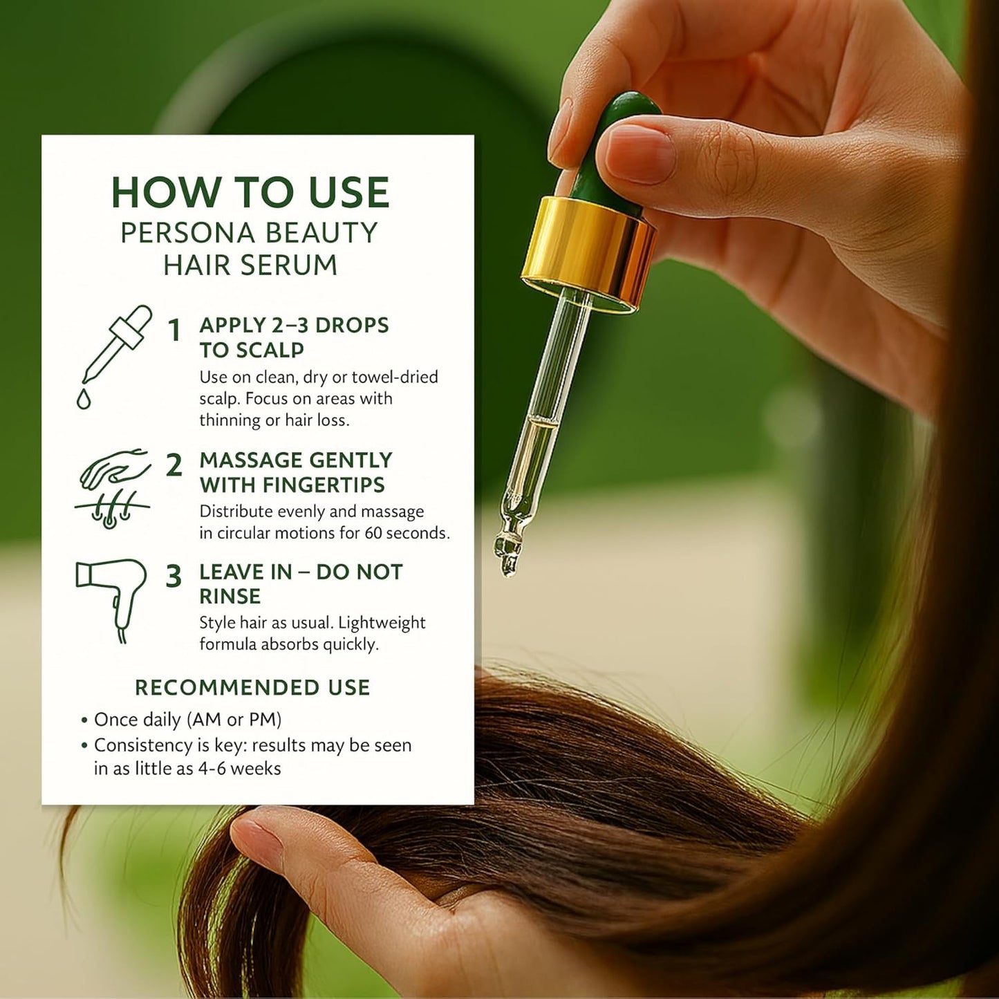 Hair Growth Serum – Biotin-Infused Formula for Thicker, Fuller Hair – Stimulates Follicles, Reduces Hair Loss – Natural Treatment for Men & Women – 30ml