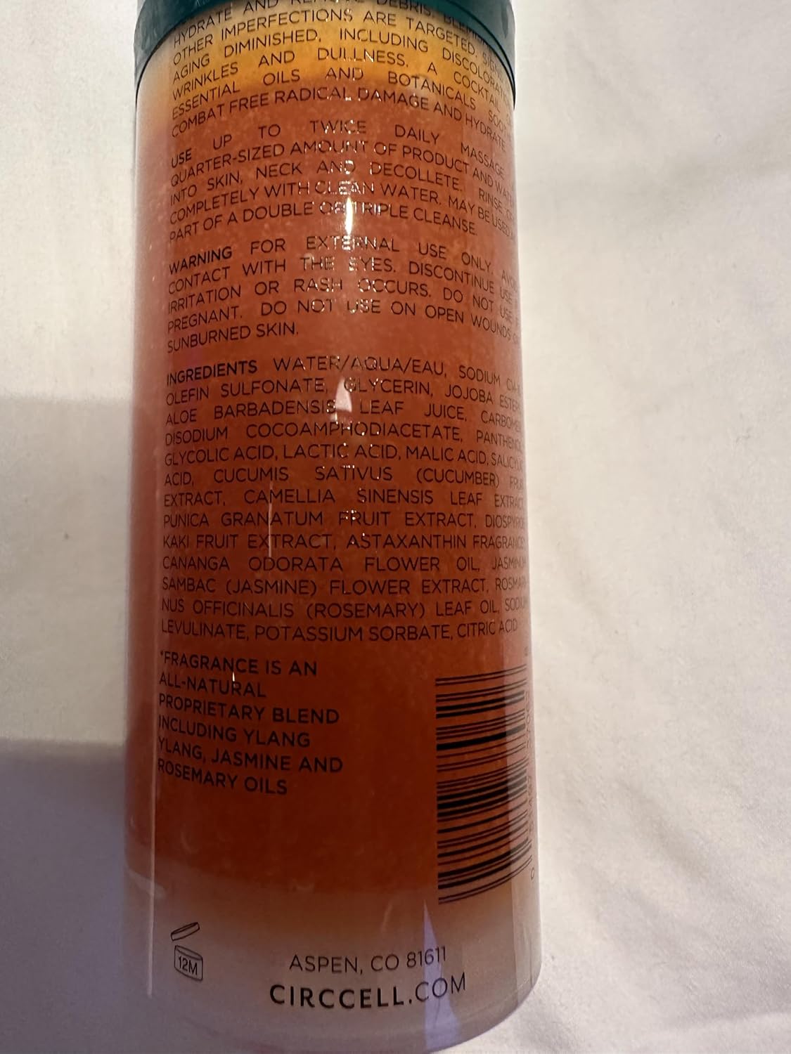 CIRCCELL Tetra Acidic Facial Cleanser: Perfect Your Skin with a Blend of Glycolic, Malic, Lactic, and Salicylic Acids Infused with Nourishing Jojoba Oils