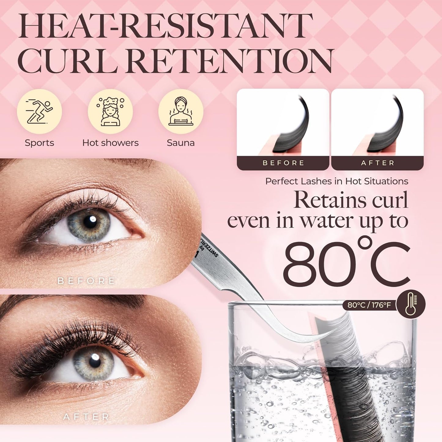 LASHVIEW Volume Lash Extensions 0.03-0.20 J/B/L/C/CC/D Curl 8-16mm Mixed & Single Length Tray, Soft Matte Dark Professional Eyelashes Extension(0.03 D 14mm)