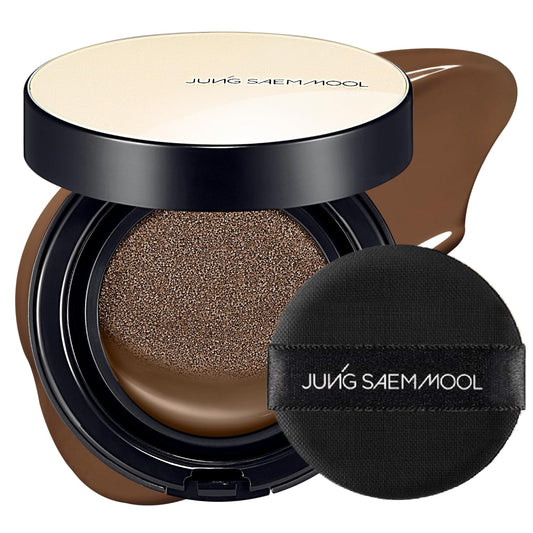 JUNG SAEM MOOL Essential Skin Nuder Cushion 40N Chestnut 0.49 Fl Oz, No Refill, Natural Radiant Finish Cushion Foundation with Buildable Coverage, Lightweight Texture, Korean Foundation Makeup | alldaygood beauty