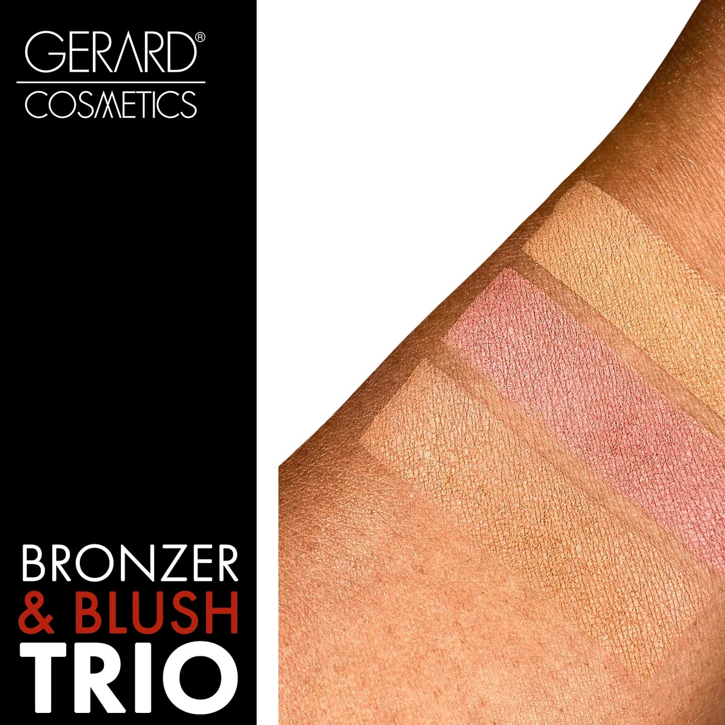 Blush and Bronzer Palette (Honeymoon) by Gerard Cosmetics | Vegan Powder Contour and Blush Makeup Palette | Professional Pigmented Formula | Cruelty Free and Made in the USA