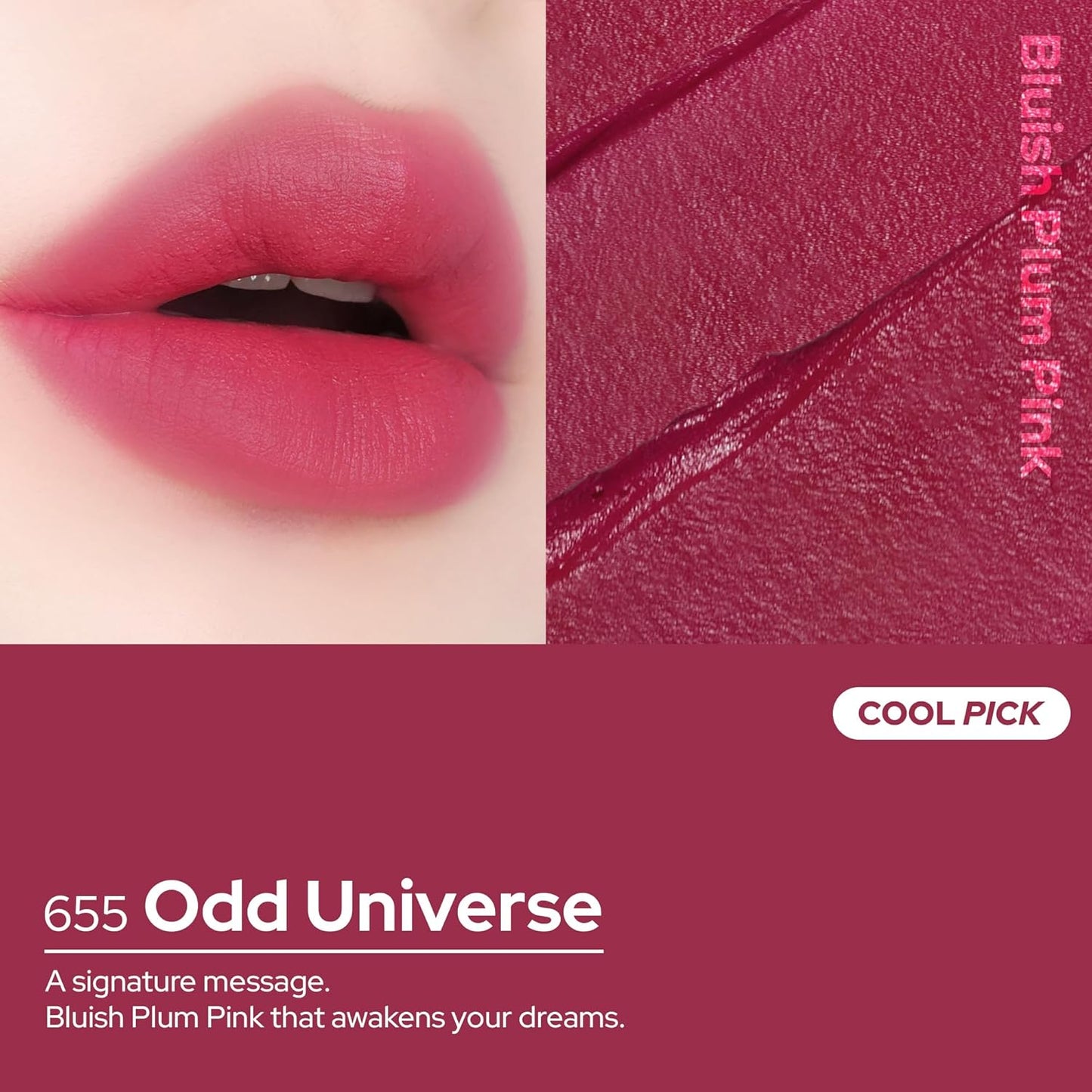 Unseen Blur Lip Tint Long-Lasting Stain, Blendable 3.2g (Odd Universe, 3.2)