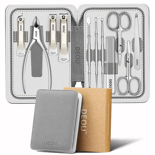 Kit Grooming Nail Clippers Set 11 in 1 Stainless Steel Professional Manicure Kit Nail Clippers Set for Women, 11pcs Luxurious Personal Care Manicure Nail Gift Set for Travel or Home | alldaygood beauty