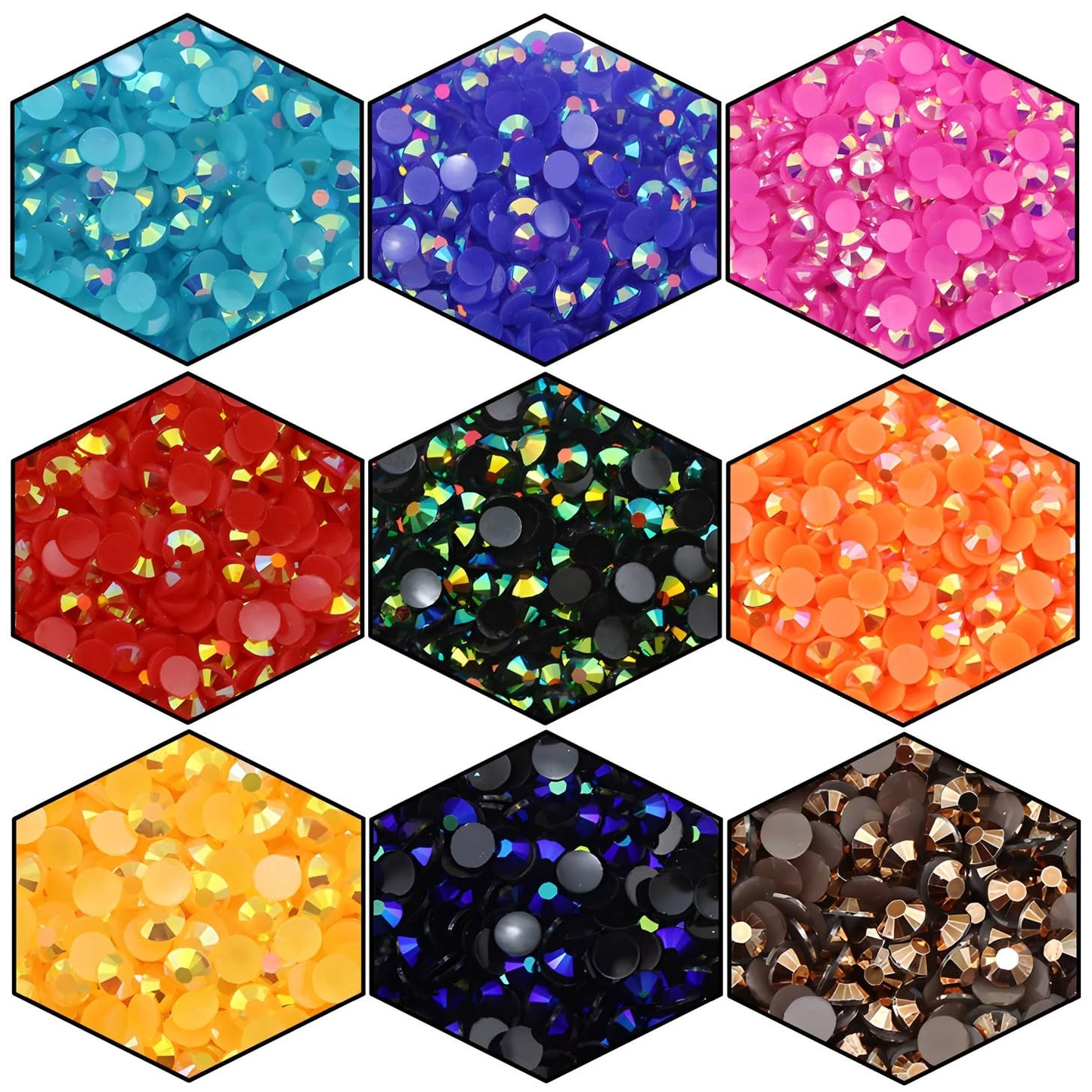 4500 Pcs SS12 3mm AB Flatback Rhinestones for Nails Art Crafts Glitter Round Shine Gems Crystals DIY Clothes Shoes （Dark Purple AB）