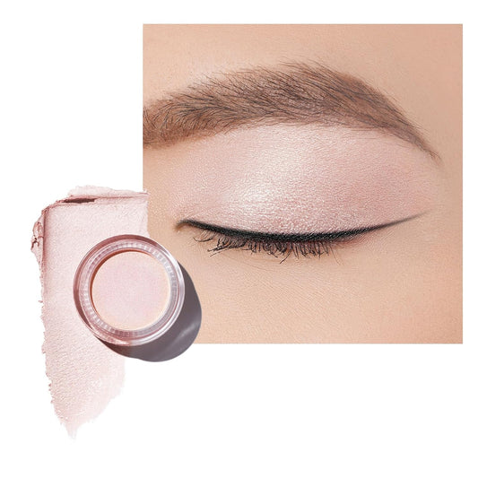 Oulac Shimmer Cream Eyeshadow also for Highlighter Blendable Eye Shadow Waterproof&Long Lasting with Moisturizing Formula Soft Shimmer Eye Make-up,Vegan & Cruelty-Free,6g P06 | alldaygood beauty