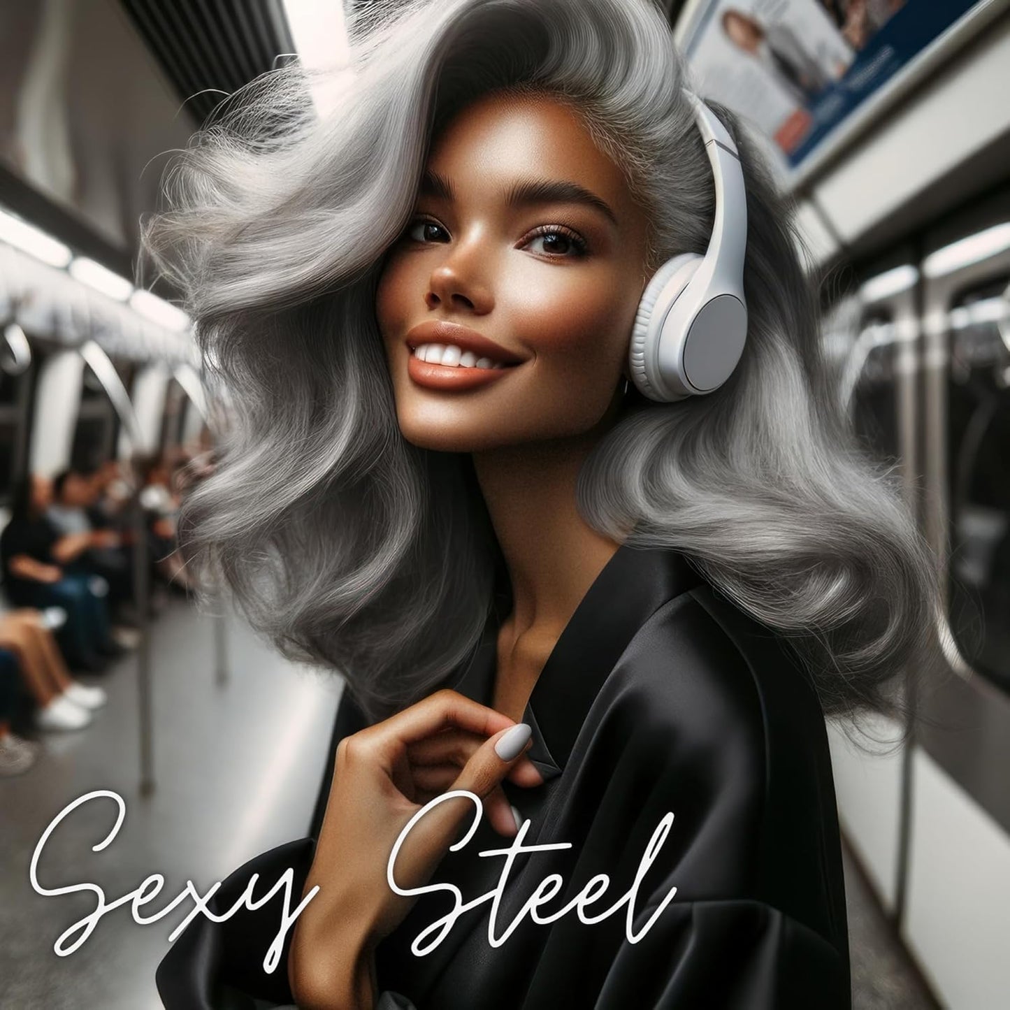 Watercolors INTENSE METALLIC Semi Permanet Color Depositing Shampoo-Sulfate & Paraben Free to Maintain & Enhance Hair Color 8 fl oz - STEEL (2 Count)