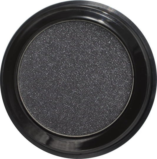 Eclipse Shimmering Glitter Black Onyx Chrome Dark Grey Pressed Powder Single Vegan Eyeshadow; Talc, Paraben & Cruelty Free | alldaygood beauty