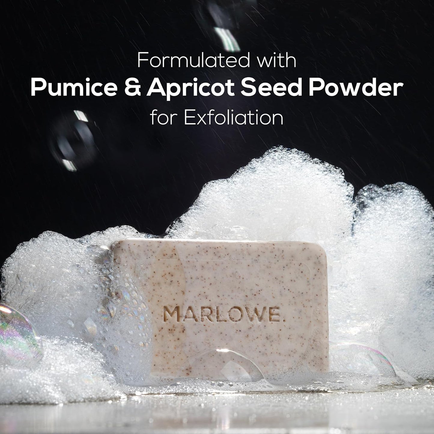 MARLOWE. No. 102 Body Scrub Soap 7 oz, Exfoliating Soap Bar with Shea Butter, Olive Oil & Green Tea Extracts, Cleanses, Smooths & Revitalizes Skin, Original Sage & Fir Scent