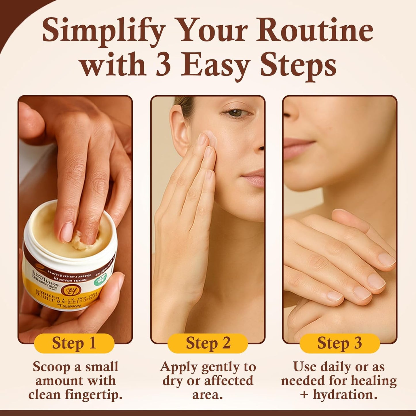 Sweet Bee Magic All In One Healing Organic Balm - Natural Skin Healing Cream, Beeswax Balm for Dry Skin, Face & Body Moisturizer - Certified Organic, All Natural Aid - (4oz Each, 24oz Total)