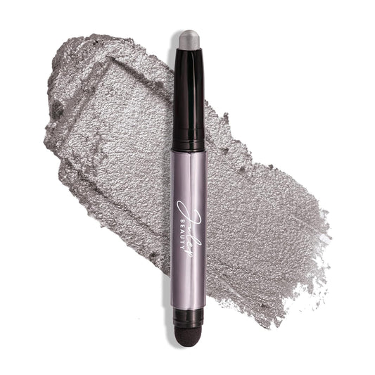 Julep Eyeshadow 101 Cream-to-Powder Waterproof Shadow Stick – Rainstorm Shimmer – Long-Lasting, Crease-Proof, Deep Silver Shimmer Cream Eyeshadow with Built-in Smudger | alldaygood beauty