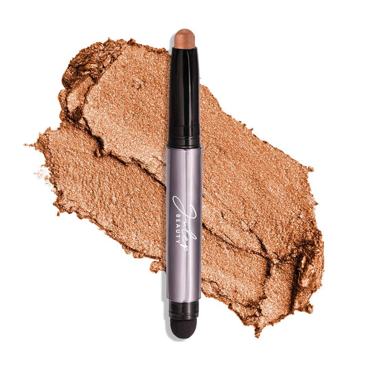 Julep Eyeshadow 101 Cream-to-Powder Waterproof Shadow Stick – Clove Shimmer – Long-Lasting, Crease-Proof, Peach Brown Shimmer Cream Eyeshadow with Built-in Smudger | alldaygood beauty