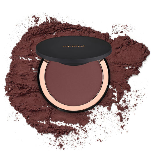 Mented Cosmetics Made in Italy, Cruelty Free Makeup, Vegan, Paraben Free, Shimmer Bronzer, Highlighter Bronzing Powder Palette for Face with Vitamin E + A, 0.35oz/10g, Out of the Office | alldaygood beauty