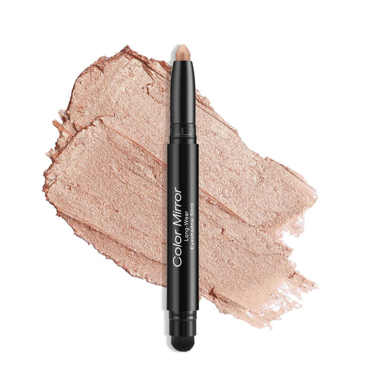 longwear cream eye shadow sticks(02 Rose Gold Shimmer),Smudge-Proof,Waterproof Eyeshadow,Silky Formula Glitter With Makeup Brush,Rose Gold Sheer Shimmer | alldaygood beauty