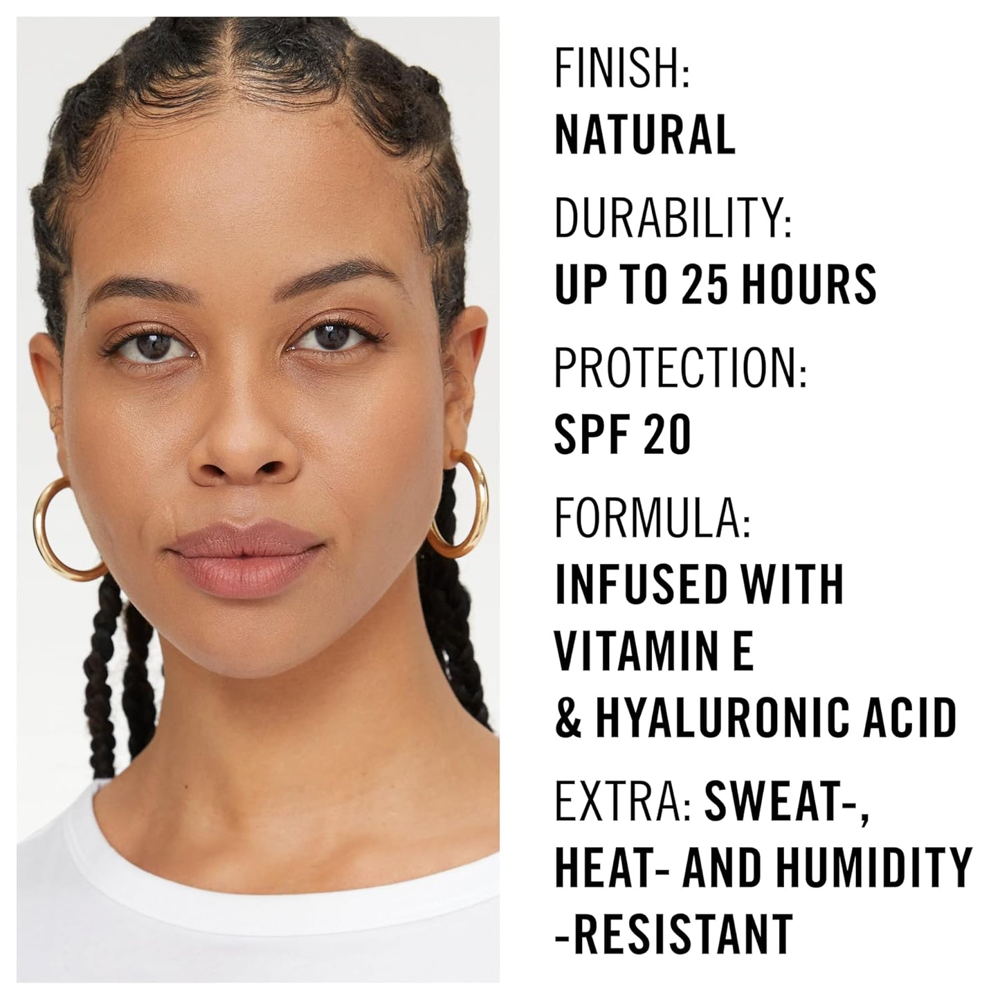 Rimmel Lasting Finish 25HR Foundation, 400 Natural Beige (Pack of 2)