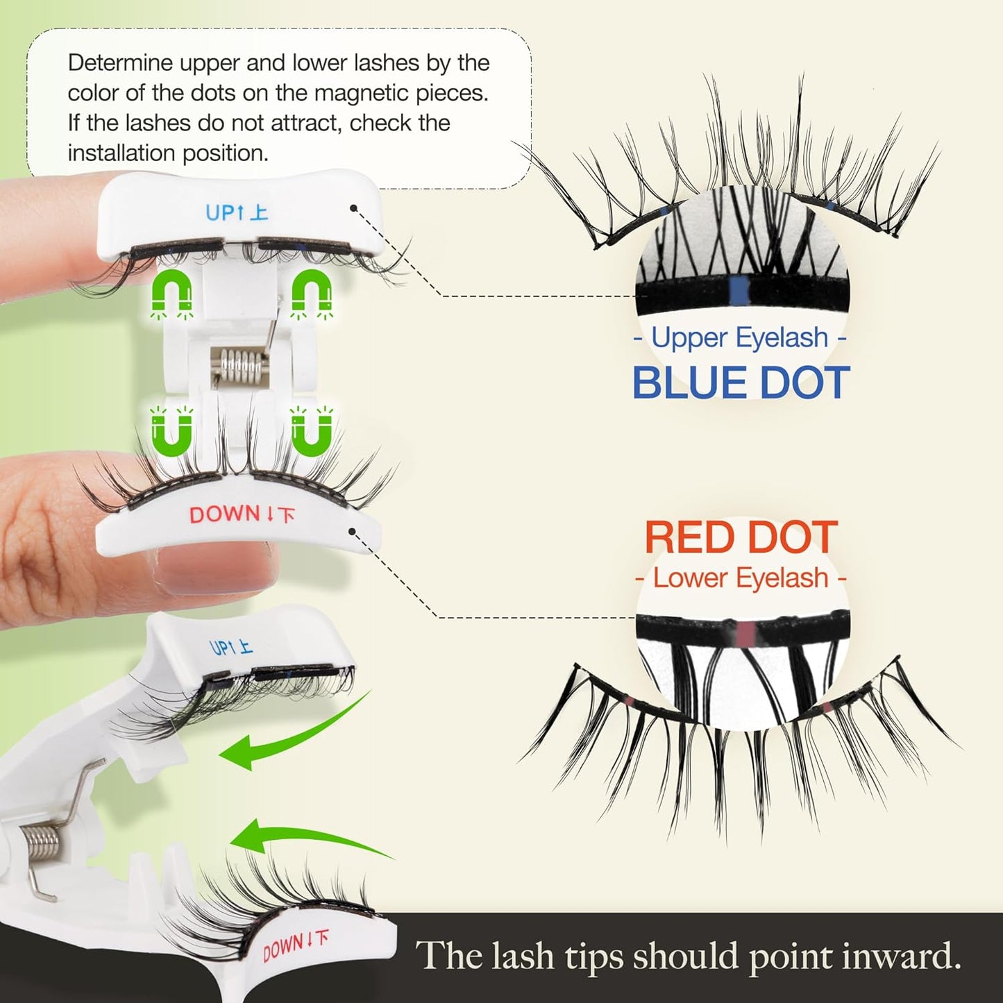 LASHVIEW Magnetic Eyelashes with Applicator (L01) No Glue Needed | Reusable & Comfortable | Windproof & Waterproof | Natural Look