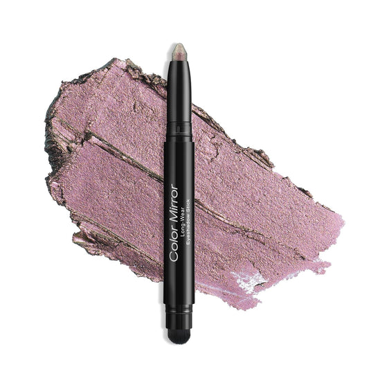 Cream Waterproof Hypoallergenic Eyeshadow Stick, long wear Metallic Glitter Matte Eye Shadow Pencil With Makeup Brush, Eye Brightener, 57 Pink Diamond Metallic | alldaygood beauty