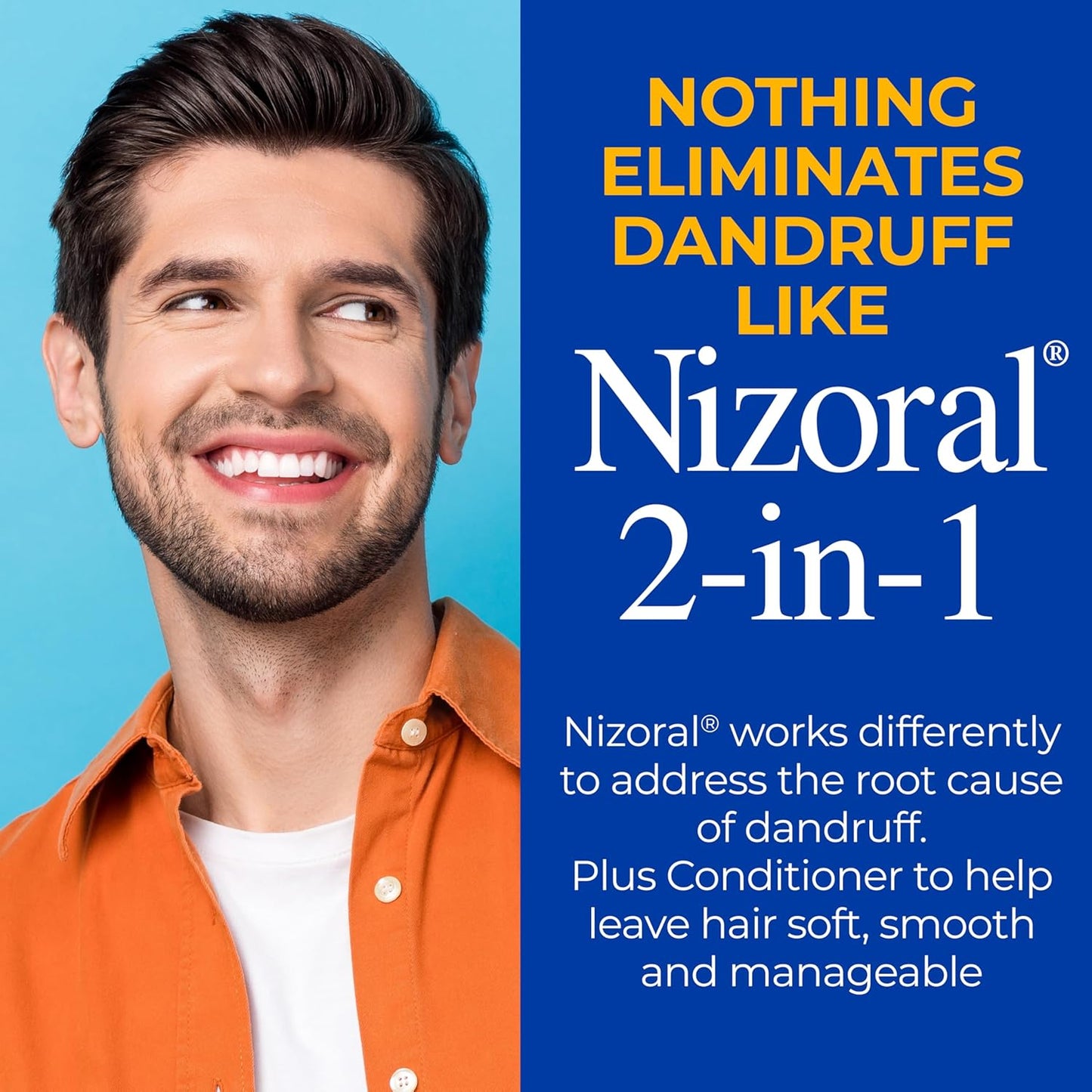 Nizoral 2-in-1 Anti Dandruff Shampoo and Conditioner, 14 Fl Oz, 1% Ketoconazole
