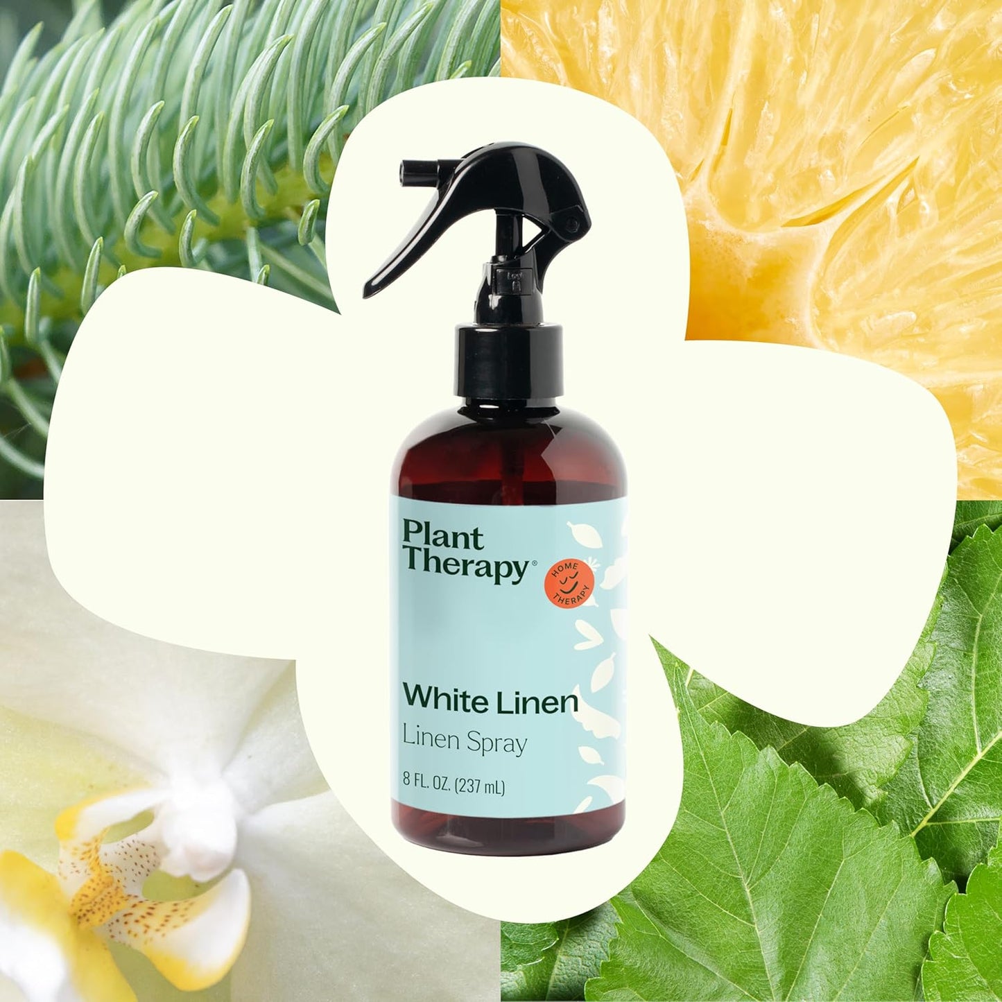 Plant Therapy White Linen Pillow and Linen Spray, Clean & Refreshing Aroma, Great for Sheets, Curtains, and Upholstery, One-of-a-kind Natural Fragrance 8 oz