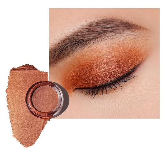 Oulac Copper Eyeshadow Cream - Highly Pigmented Natural Eyeshadow with Moisturizing Formula, Waterproof & Long Lasting, Shimmer Glitter Eye Makeup. 6g (20) | alldaygood beauty