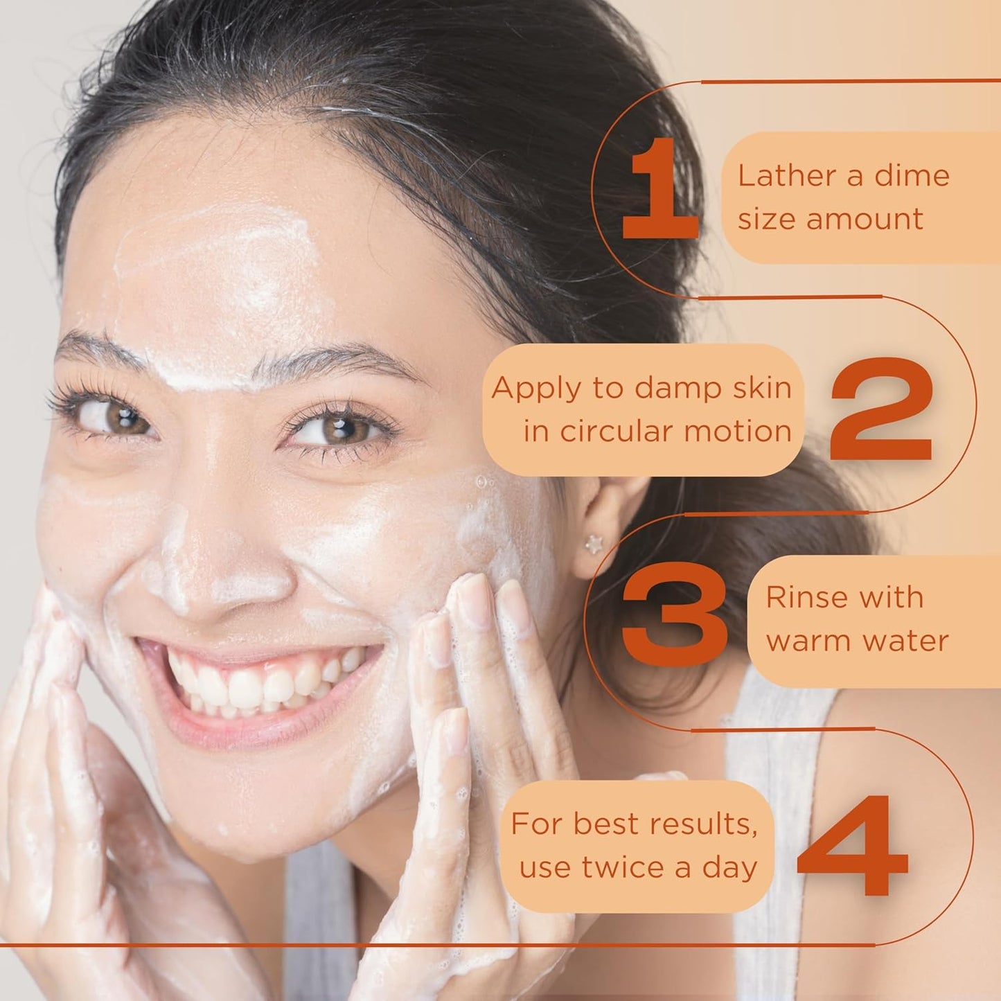 InstaNatural Vitamin C Cleanser | All Natural Face Wash, Brightens Skin, Good for Uneven Texture, USA Made with Coconut Water and Aloe Vera, 6.7 FL Oz