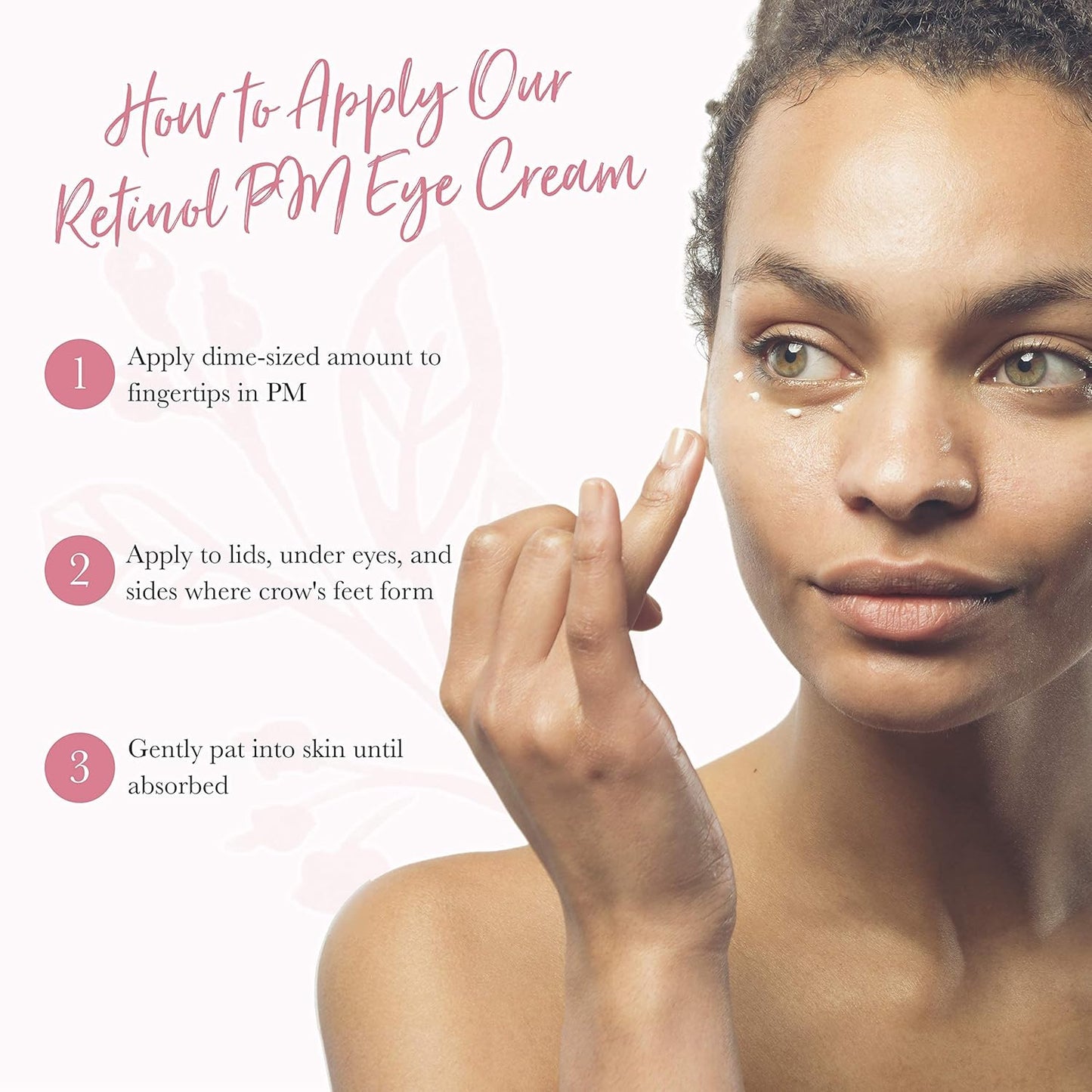 100% PURE Retinol Eye PM Cream, Anti-Aging Eye Cream for Wrinkles, Pure Retinol Cream, Wrinkle Cream Promotes Collagen (0.5 oz)