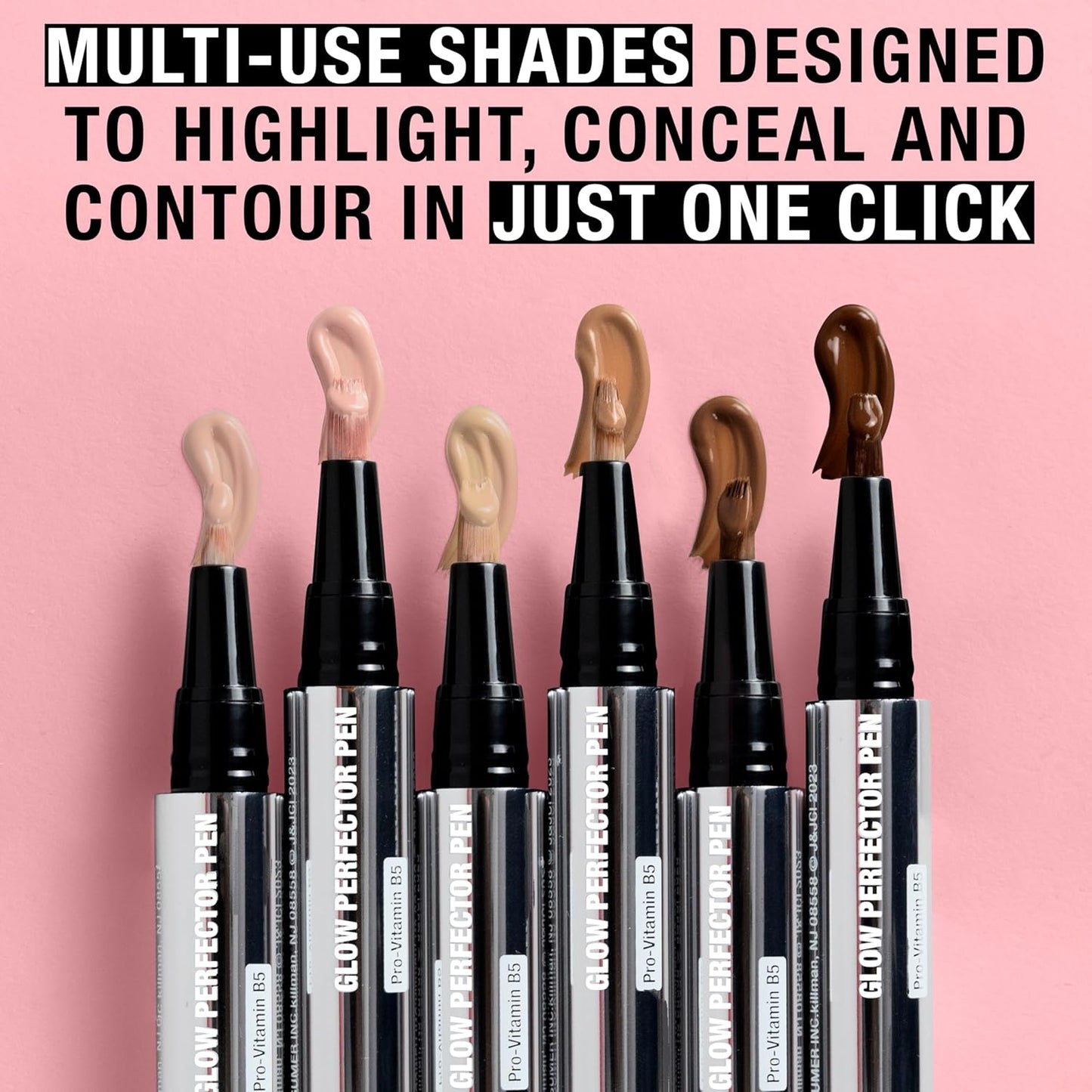 Neutrogena Healthy Skin Glow Perfector Pen, Lightweight Brightening Concealer Pen with Pro-Vitamin B5 & Vitamin E to Brighten Darkness & Dullness for a Natural, Radiant Highlight, Fair, .1 oz