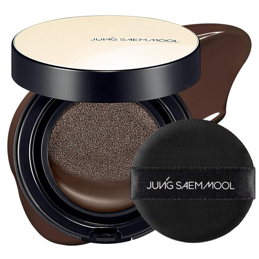 JUNG SAEM MOOL Essential Skin Nuder Cushion 45N Espresso 0.49 Fl Oz, No Refill, Natural Radiant Finish Cushion Foundation with Buildable Coverage, Lightweight Texture, Korean Foundation Makeup | alldaygood beauty