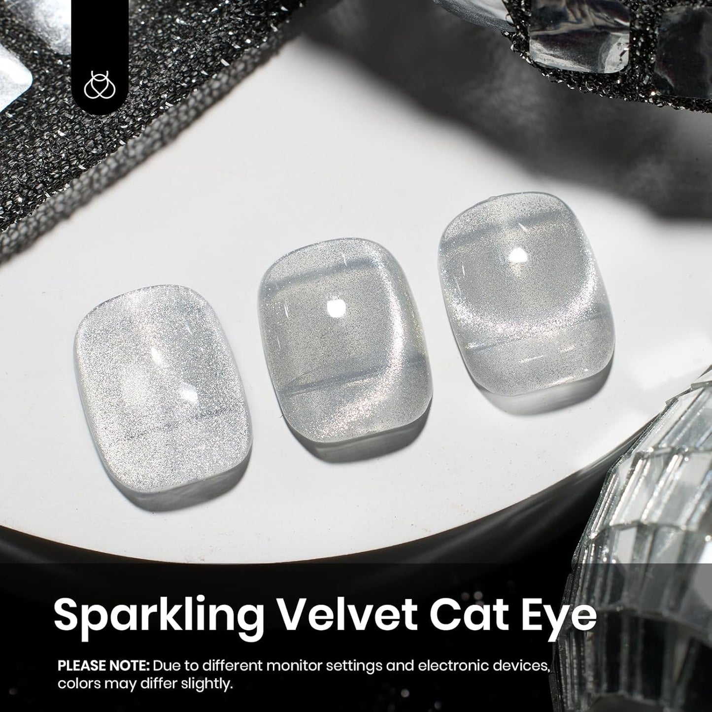 Beetles Cat Eye Gel Nail Polish, 1 Pcs 9ml Sliver Glitter Cat Eye Sliver Dreamscape with Magnet Soak Off LED Nail Manicure DIY Art Home Salon Gifts for Women