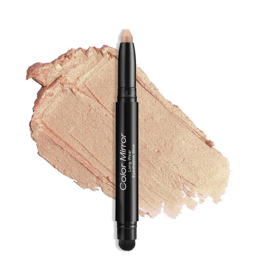 Longwear Cream Eye Shadow Sticks(06 Cognac Shimmer),Smudge-Proof, Waterproof Eyeshadow,Silky Formula Glitter With Makeup Brush, Bronze Eyeshadow Stick | alldaygood beauty