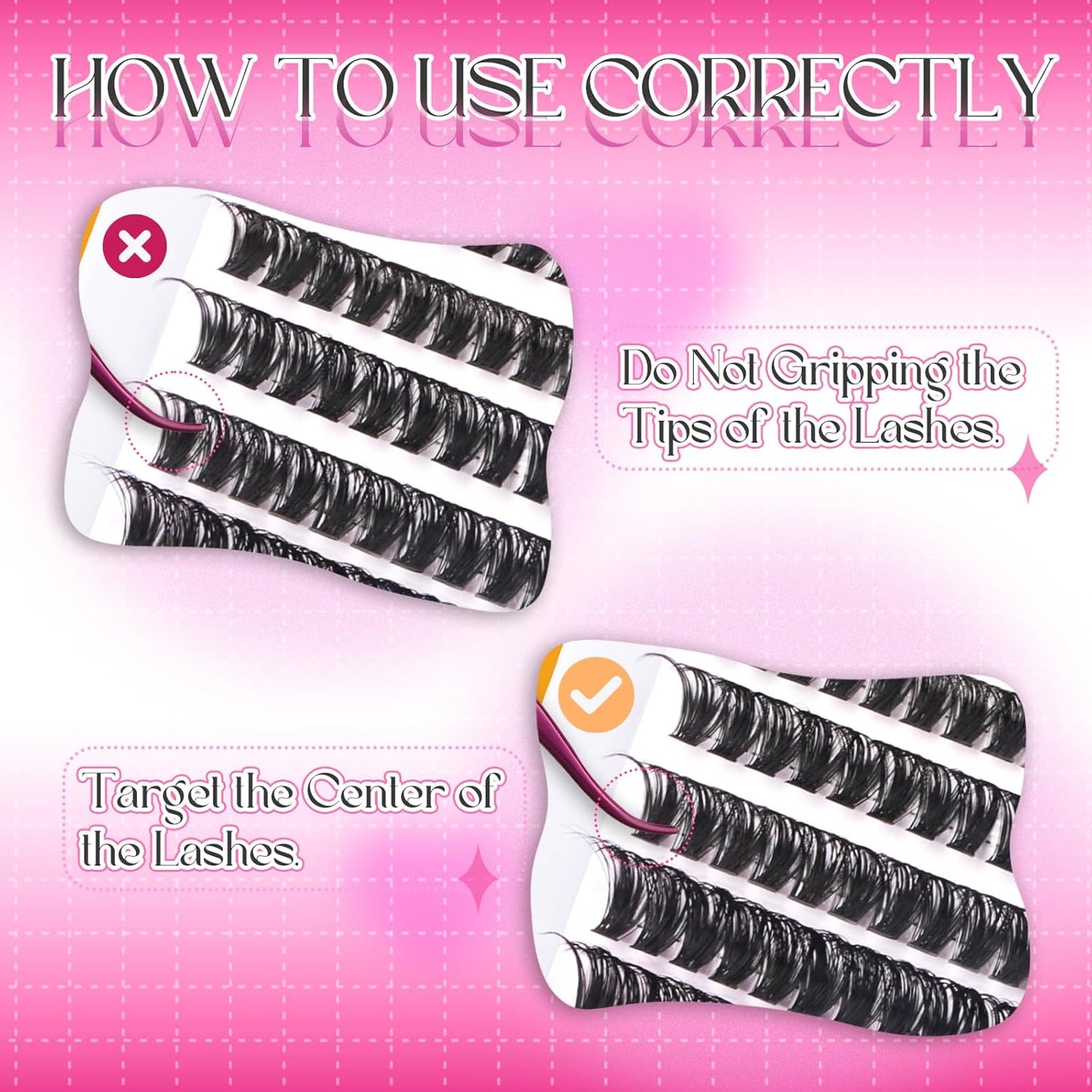 Cluster Lashes D Curl Lash Clusters 280 Pcs Lash Extension Clusters Individual Lashes Soft DIY Eyelash Extensions Mixed Tray Eyelash Clusters Natural Look (60D-0.07D, 8-16mm)