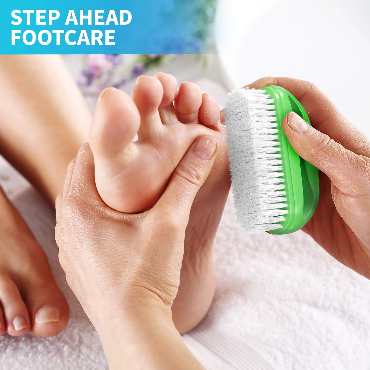 Konex Perfect-Grip Large Hand and Nail Brush 4" X 2-1/4" X 1-1/2" (Green)