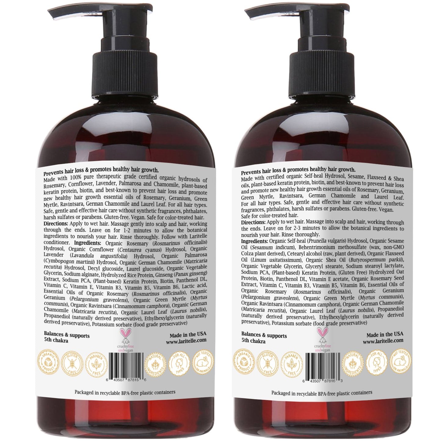 Organic Hair Care Set Silk Velvet