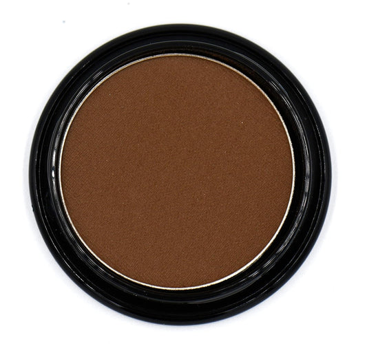 Chocolate Brown Chestnut Cocoa Matte Opaque Pressed Powder Single Vegan Eyeshadow; Talc, Paraben & Cruelty Free | alldaygood beauty