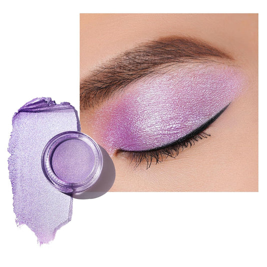 Oulac Purple Cream Eyeshadow also for Highlighter Large Capacity Highly Pigmented Eye Shadow Waterproof &Long Lasting with Moisturizing Formula, Shimmer Glitter Eye Makeup. 6g.(19) | alldaygood beauty